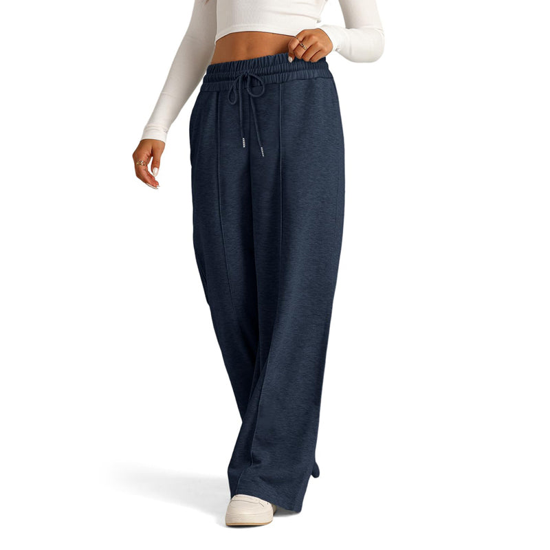 Pantalons Casual en Couleur Unie