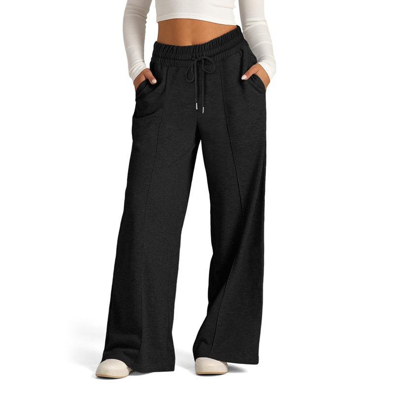 Pantalons Casual en Couleur Unie