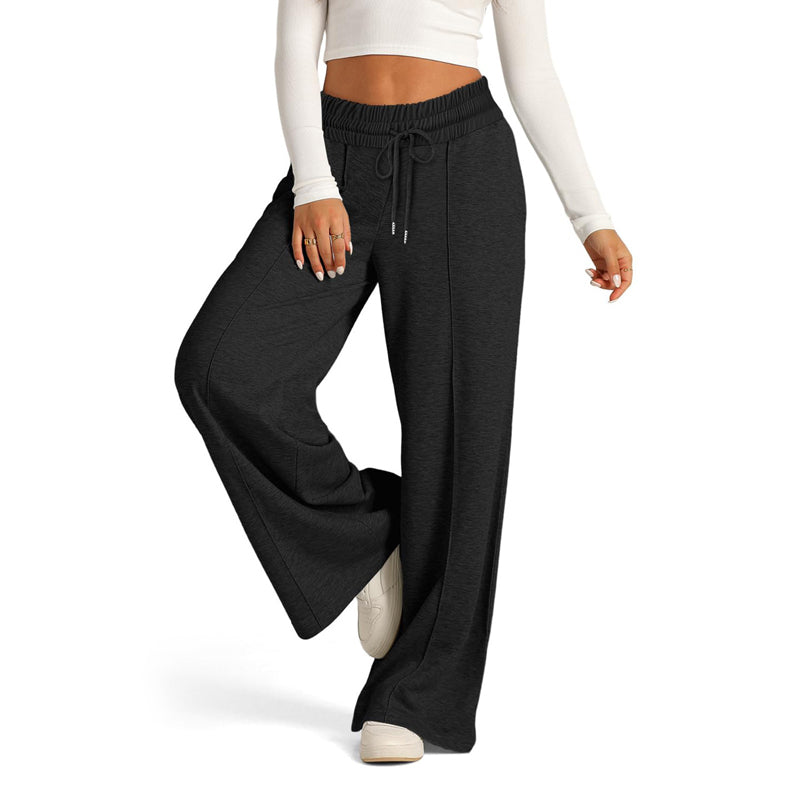 Pantalons Casual en Couleur Unie
