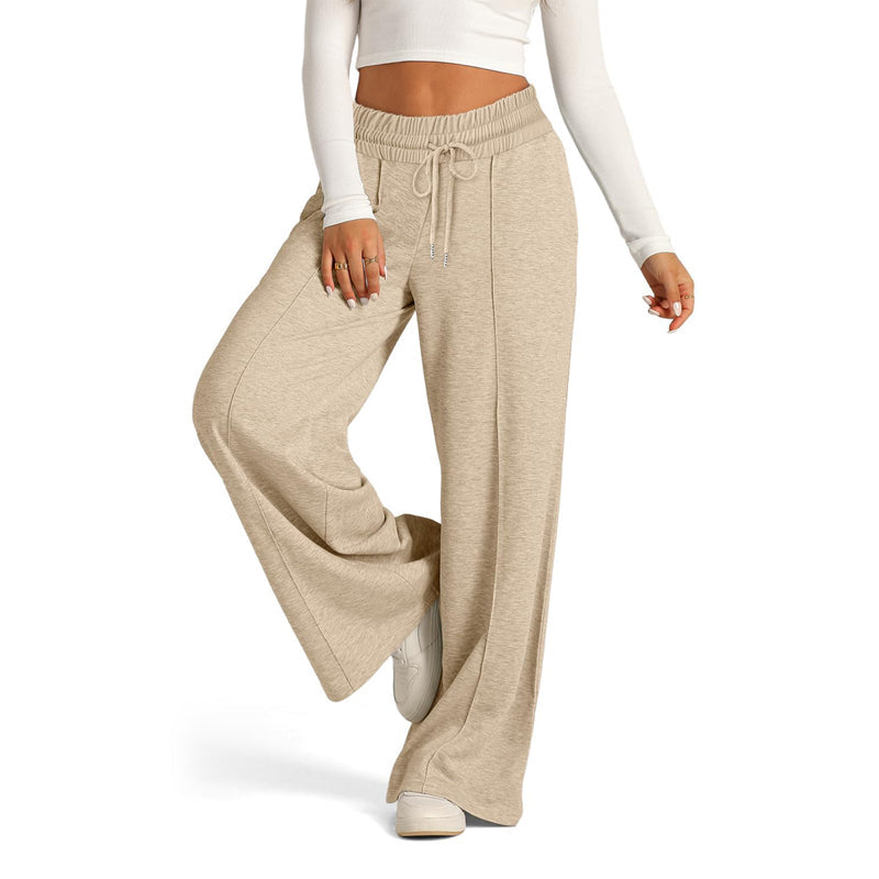Pantalons Casual en Couleur Unie