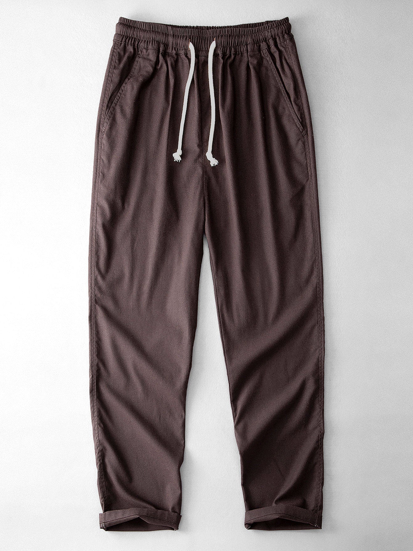 Chemise Cubane Jacquard Géométrique & Pantalons en Lin à Jambe Droite