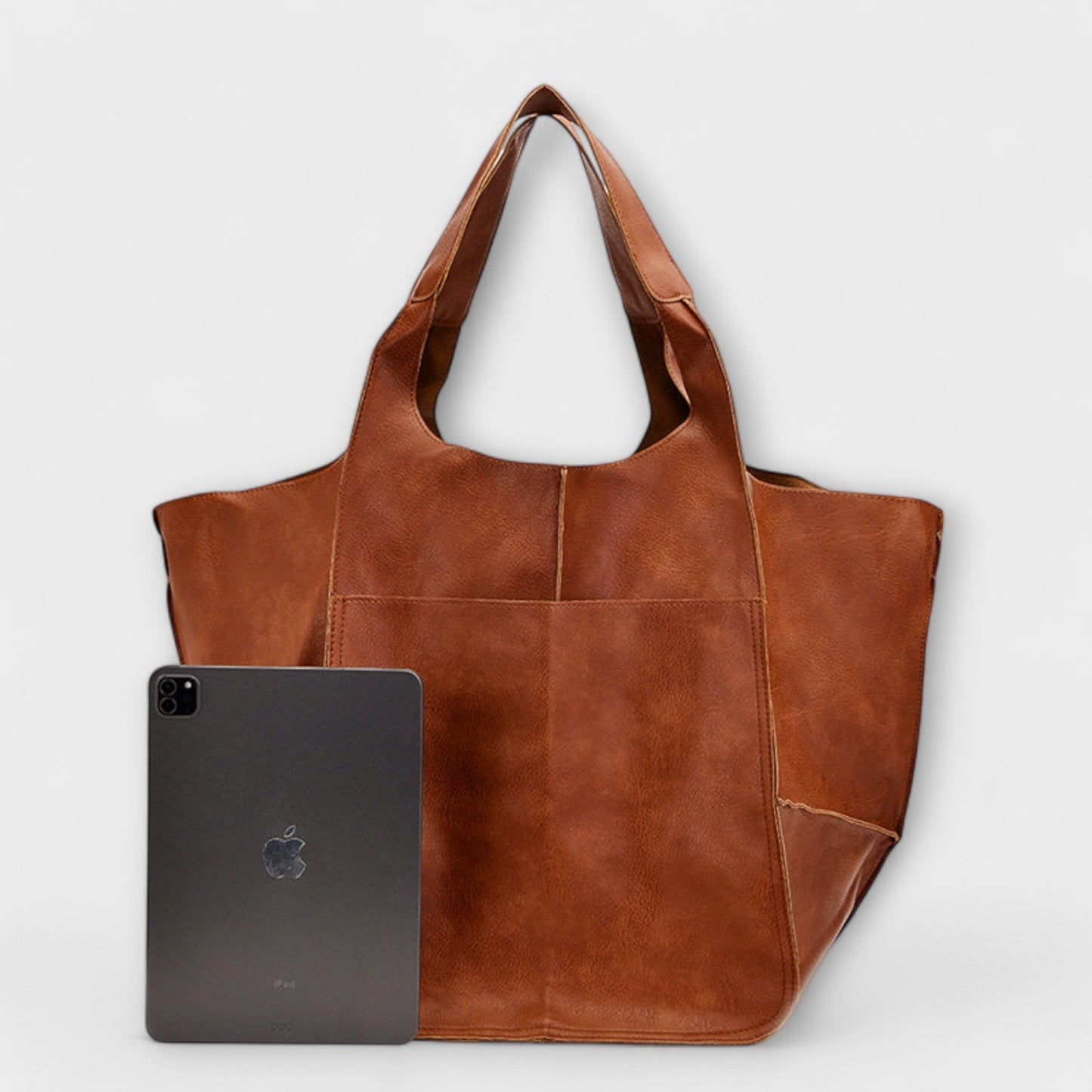 Sac de week-end oversized Aurellia, cuir PU, tote de voyage polyvalent