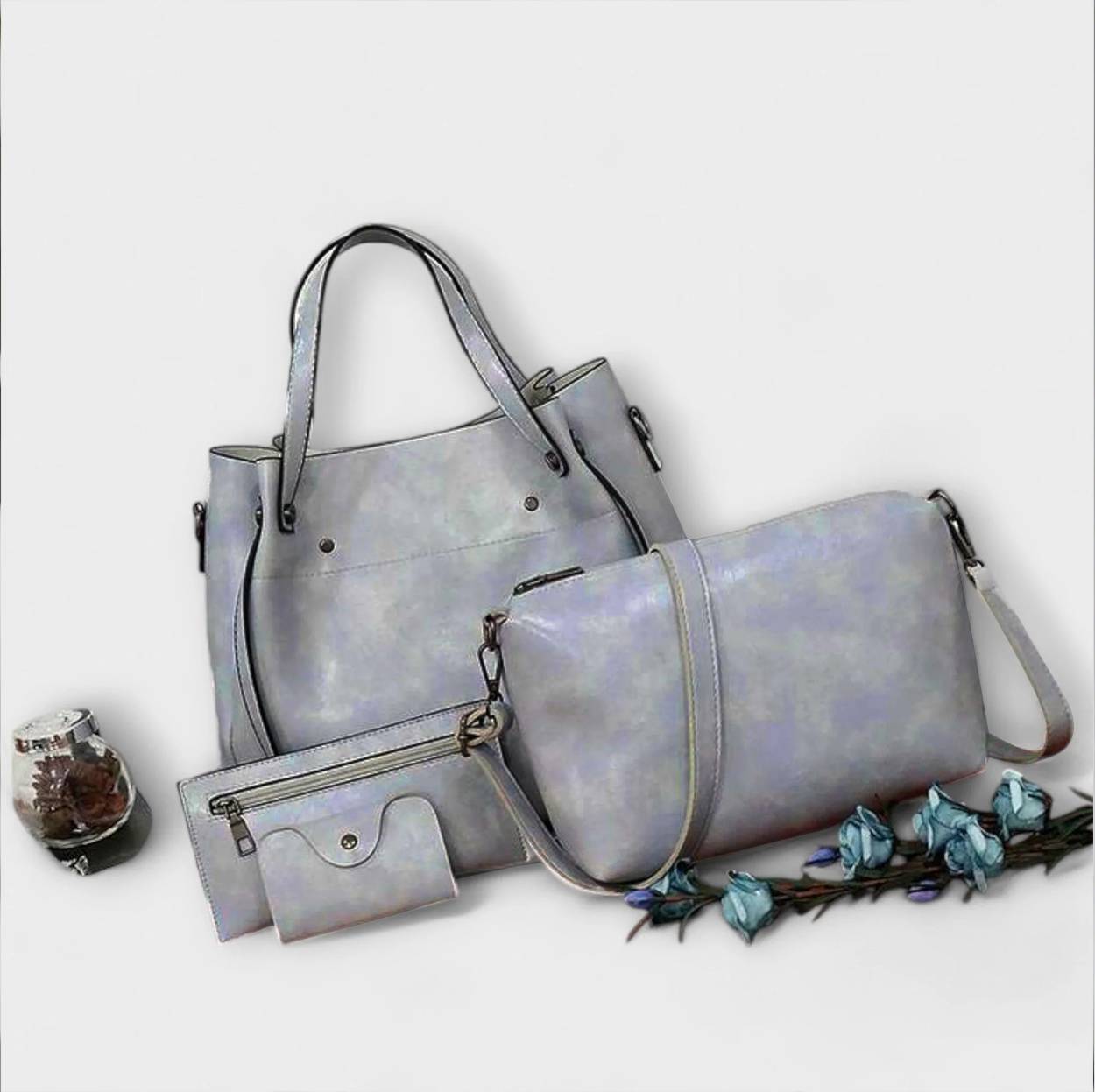 Aurellia - Ensemble de 4 Sacs Vintage Élégants pour un Usage Quotidien