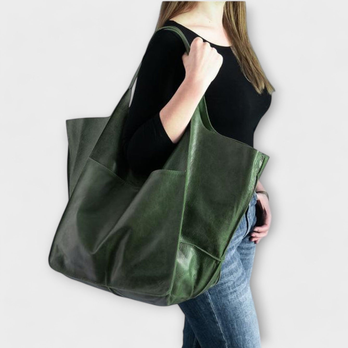 Sac de week-end oversized Aurellia, cuir PU, tote de voyage polyvalent