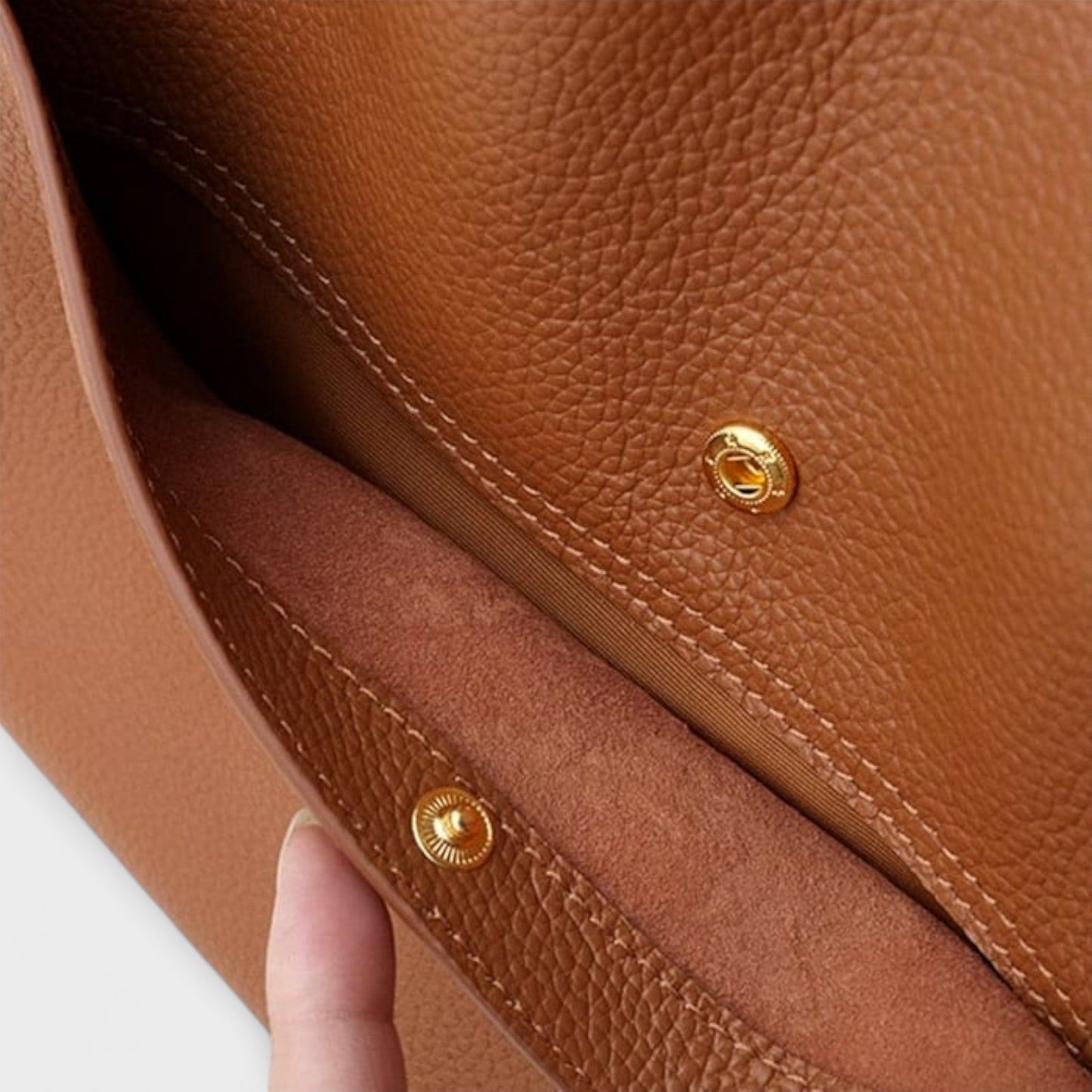 Aurellia. - Sac en Cuir Artisanale avec Grand Espace et Poignées Robustes pour Usage Quotidien