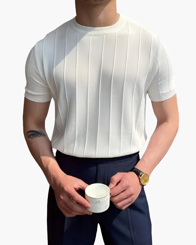 T-Shirt à Côtes Milano