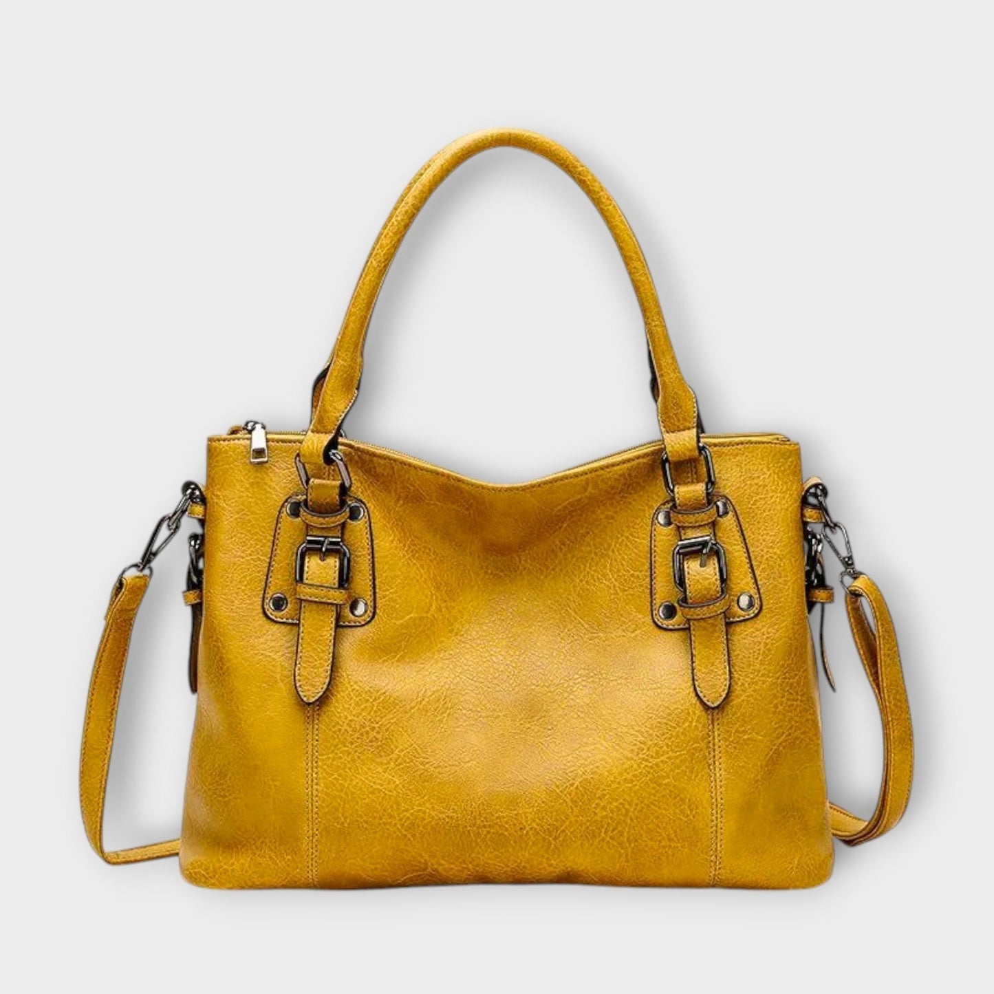 Aurellia Sac à Bandoulière en Cuir Suisse - Élégant et Résistant, Femme, Antirayures, Antitaches, Hydrofuge, Sangle Réglable