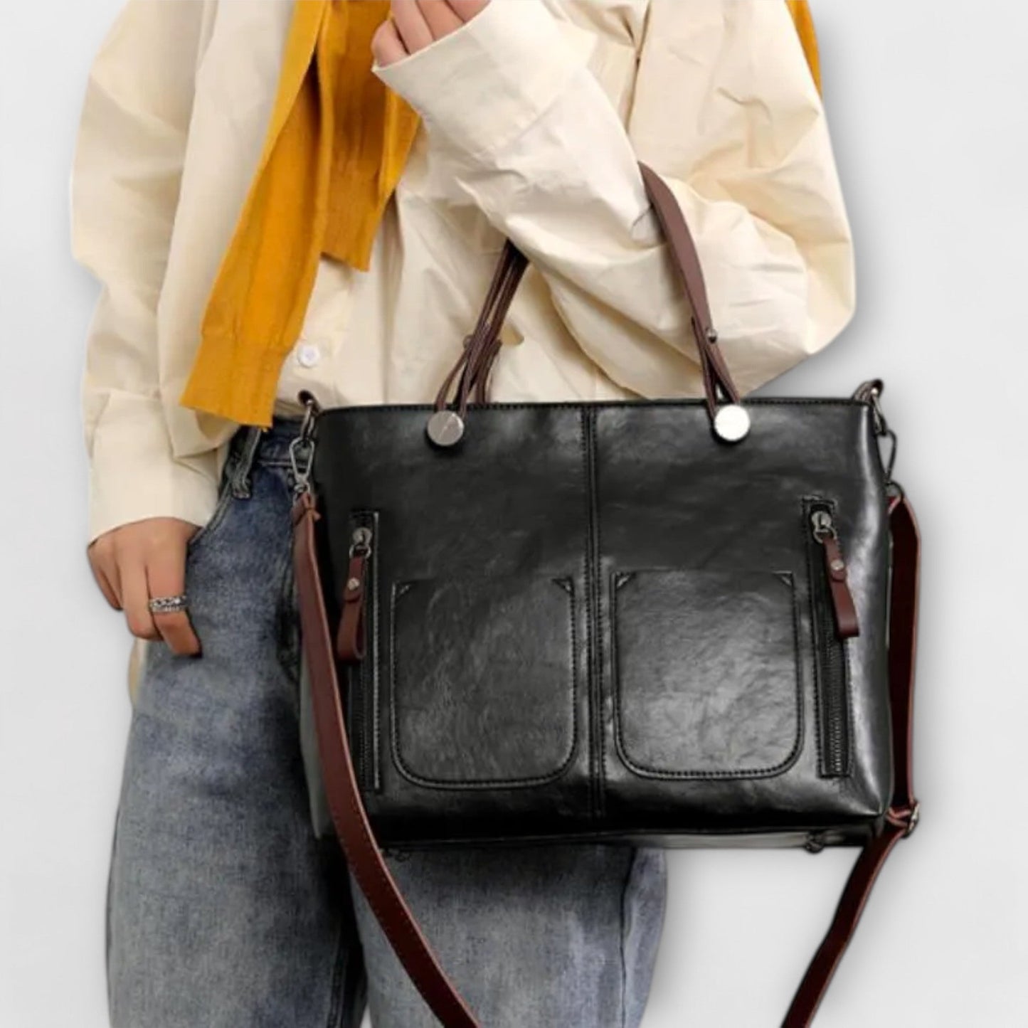 Aurellia - Sac en Cuir Élégant et Spacieux pour un Usage Quotidien