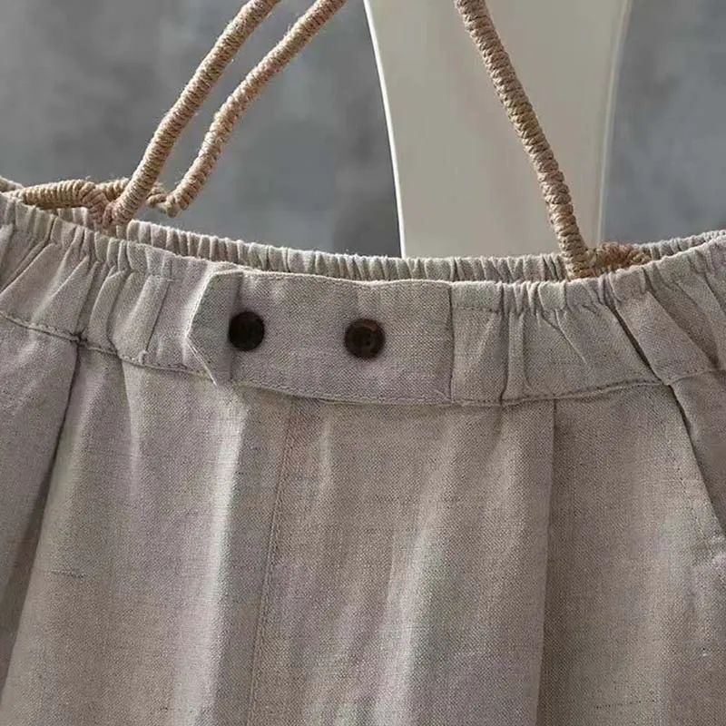 【Coton et Lin】Pantalons Confortables pour Loisirs