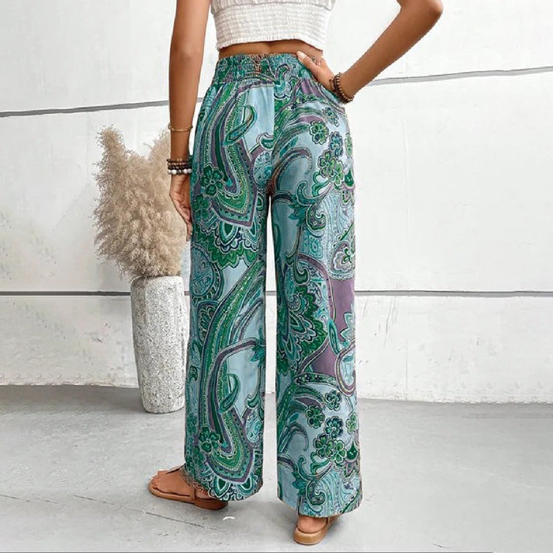 Pantalons Casual avec Imprimé Ethnique