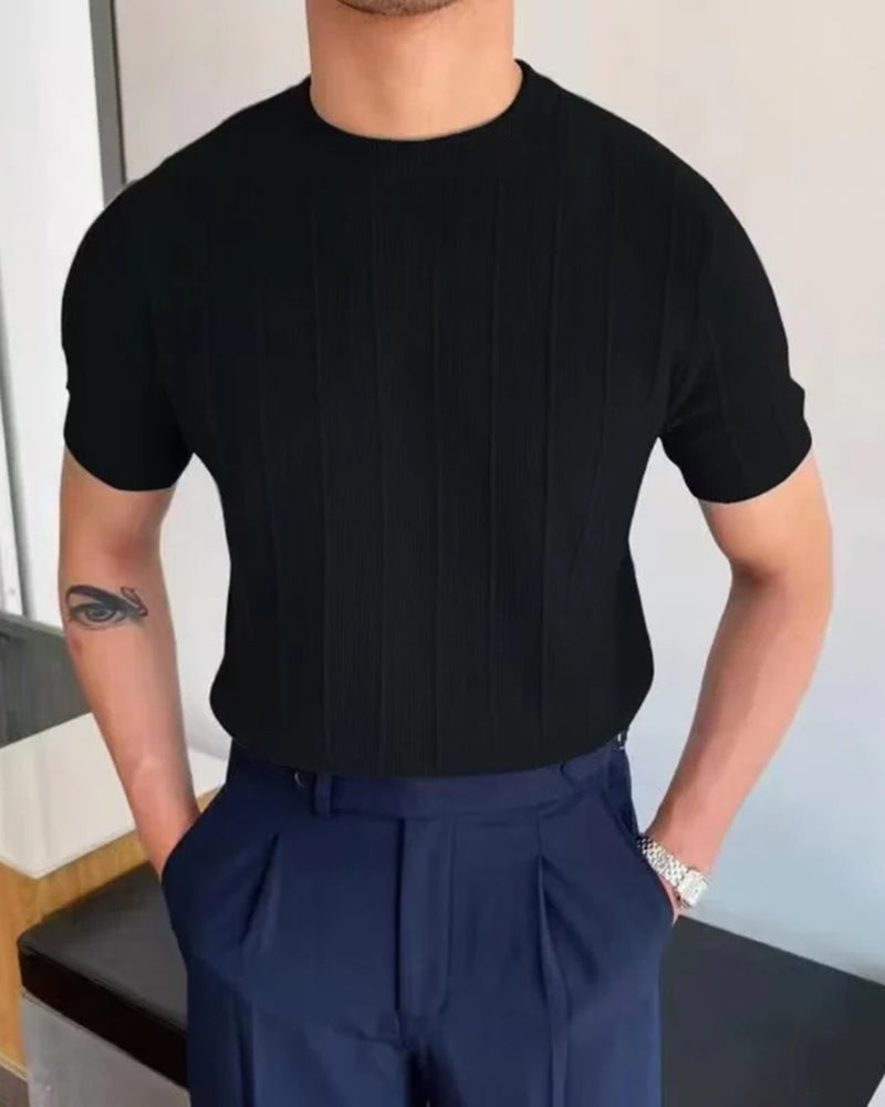 T-Shirt à Côtes Milano