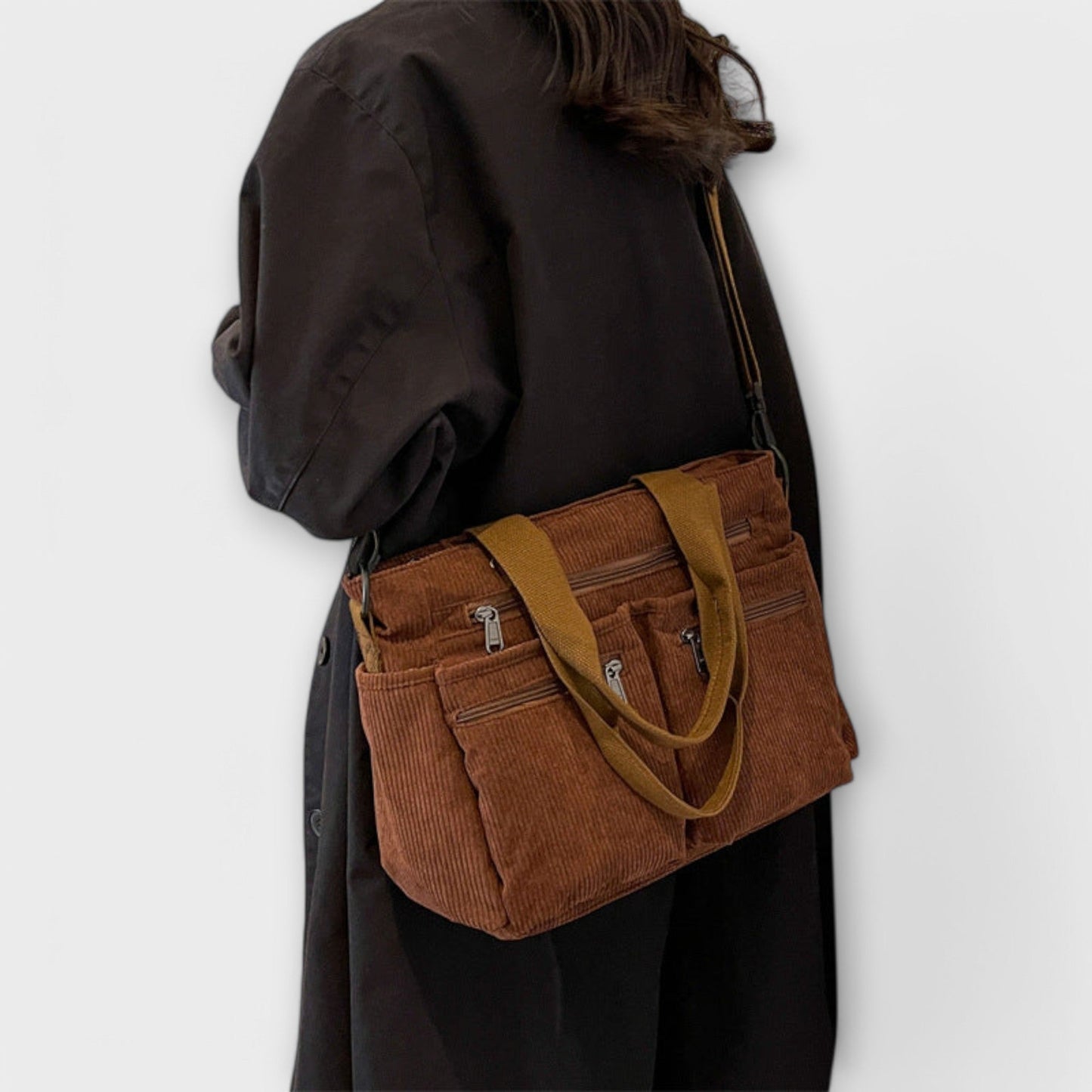 Sac à épaule Aurellia - Matériau en corde léger et résistant à l'eau, grand compartiment zippé, idéal pour le travail ou les voyages