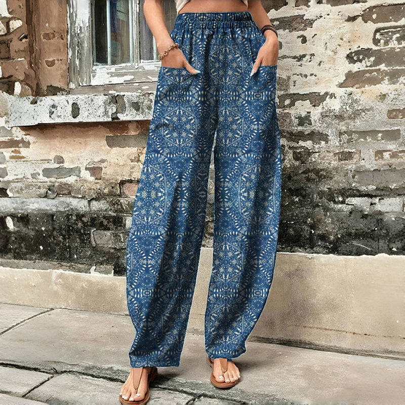 Pantalons Vintage Ethniques Imprimés