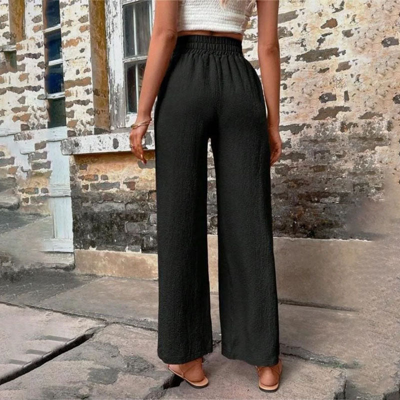 Pantalons Uni Couleur Décontractés