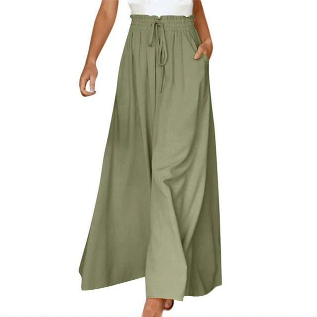 Pantalons Casual Avec Jambes Larges