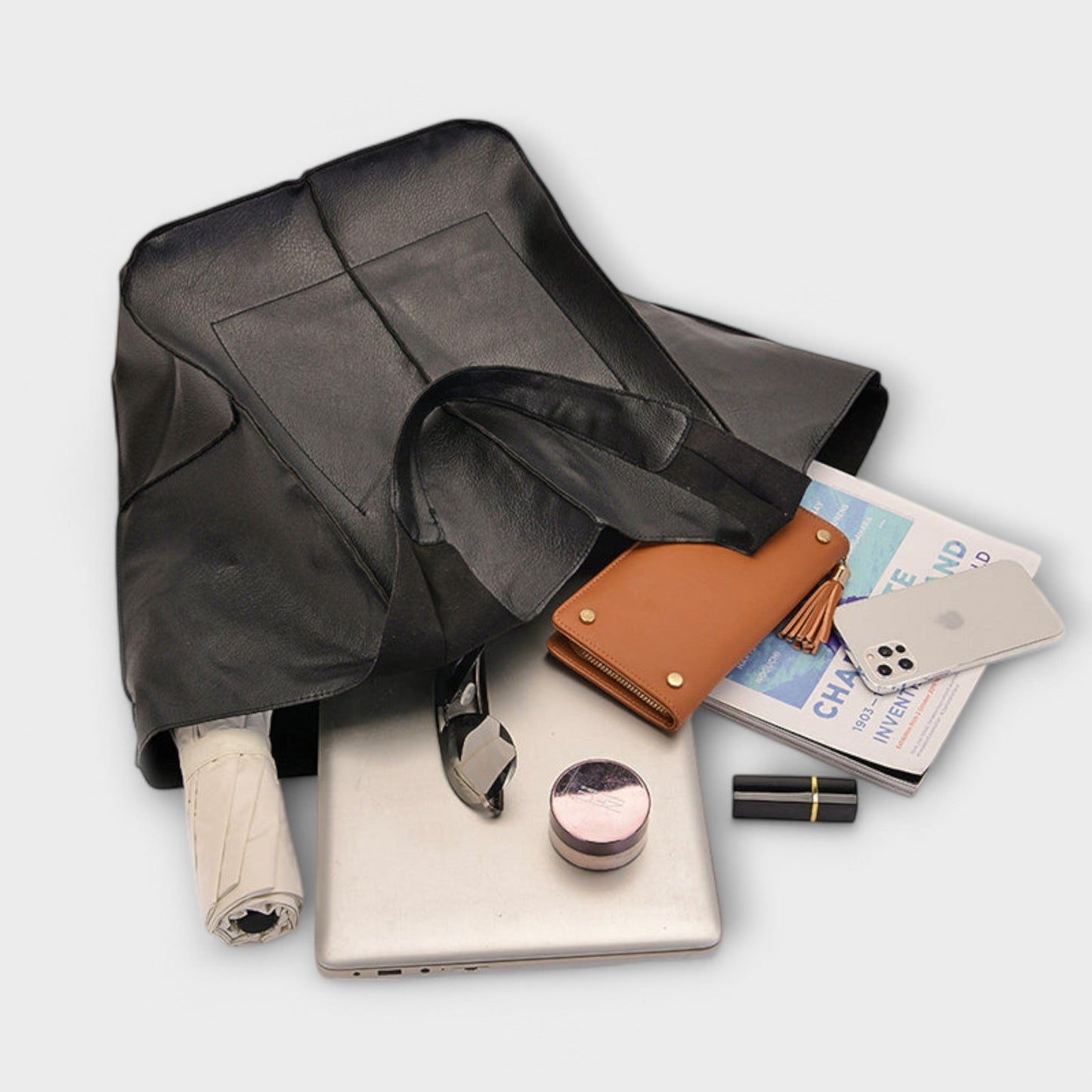 Sac de week-end oversized Aurellia, cuir PU, tote de voyage polyvalent