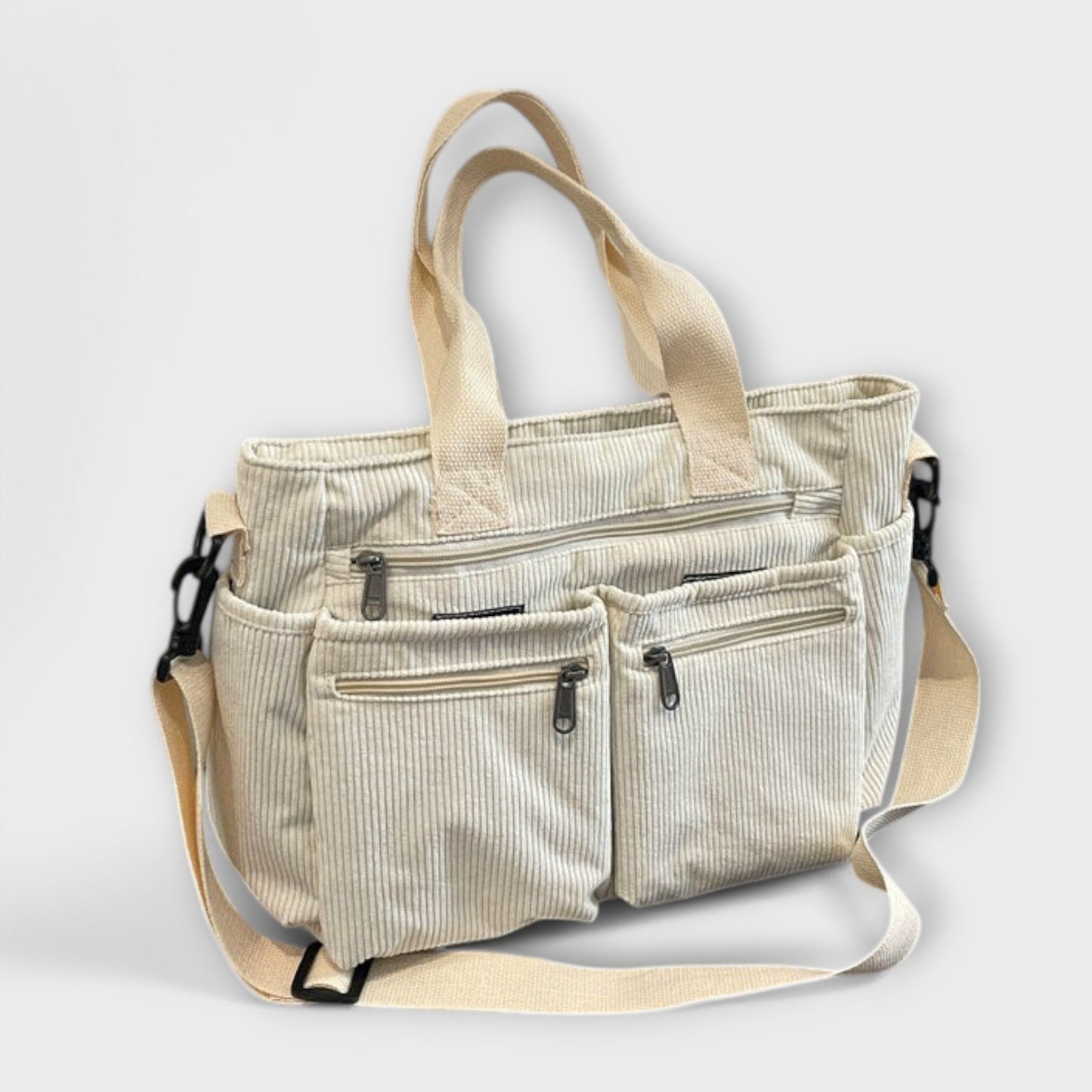 Sac à épaule Aurellia - Matériau en corde léger et résistant à l'eau, compartiment zippé spacieux, idéal pour le travail ou les voyages