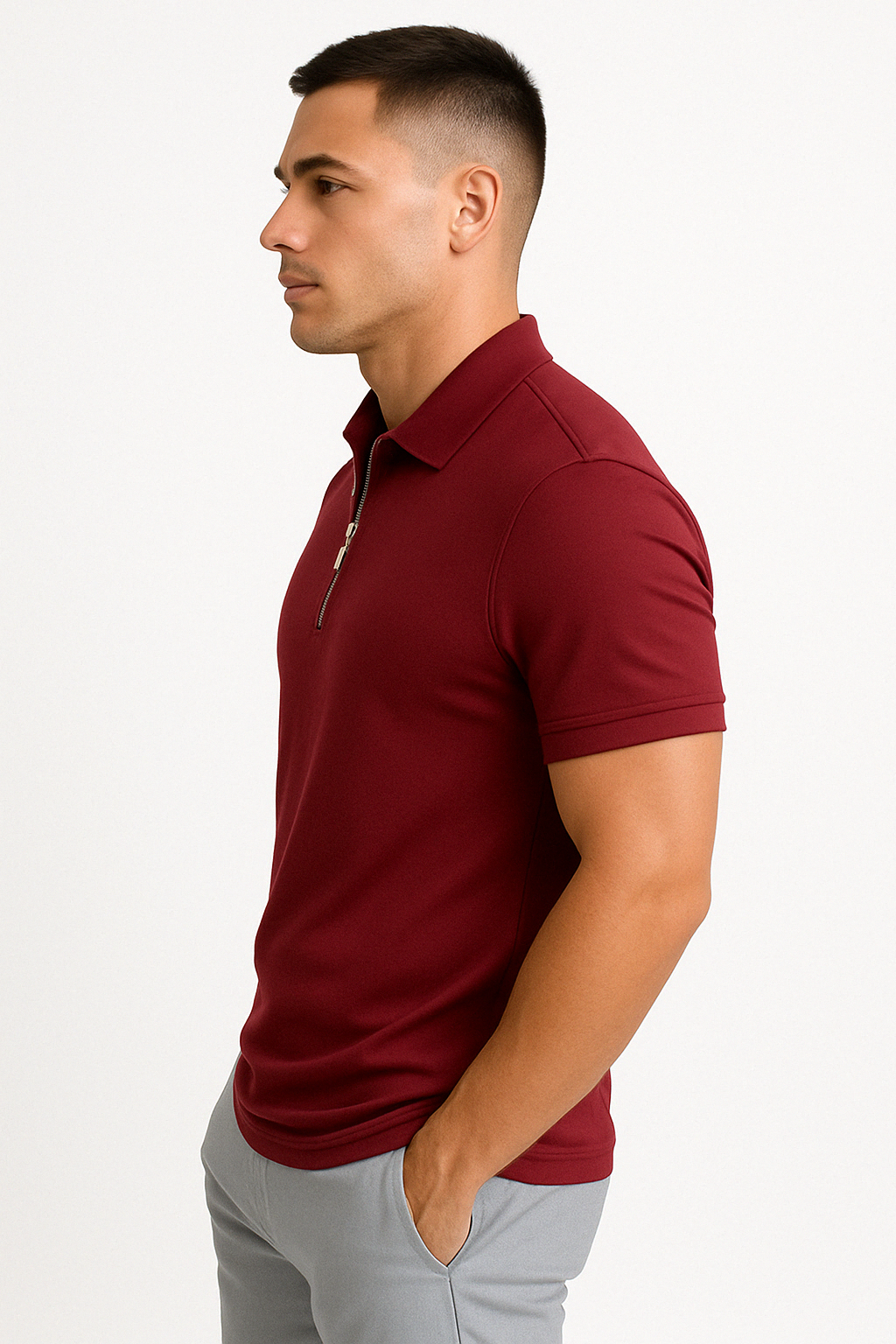 Lucente™ | Polo à Col Zippé