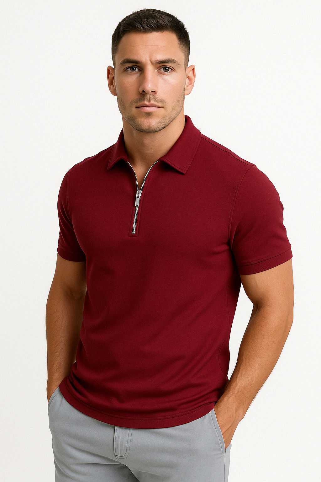Lucente™ | Polo à Col Zippé