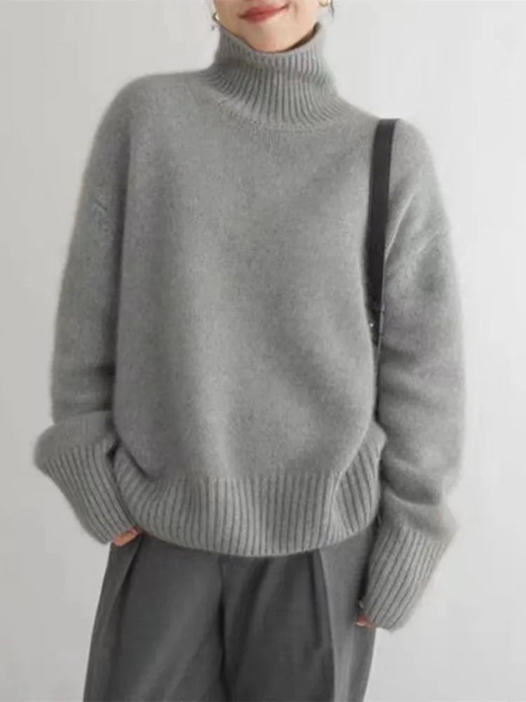 Pull à Col Roulé Lynn