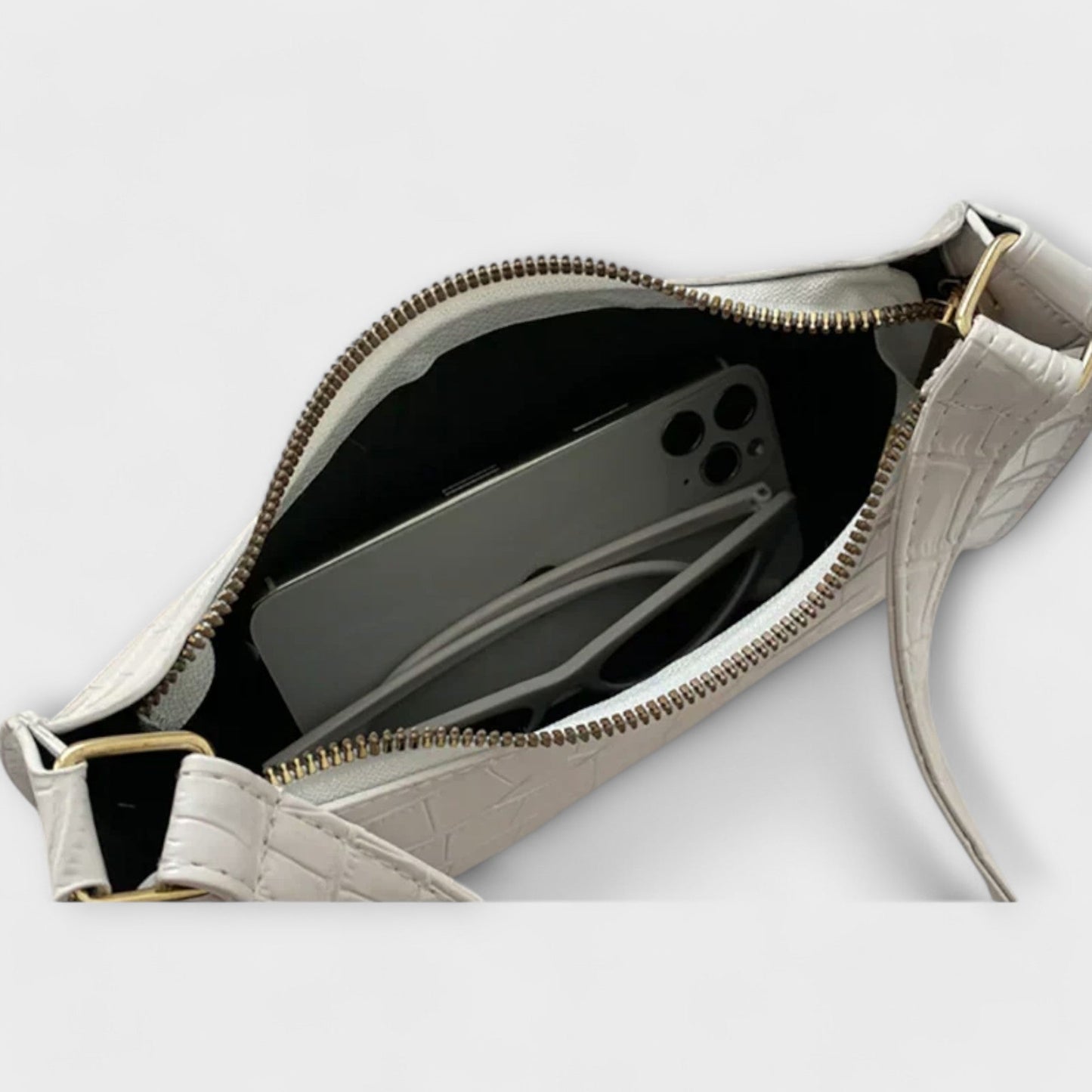 Aurellia. - Sac en Cuir Brillant Spacieux et Élégant pour Usage Quotidien