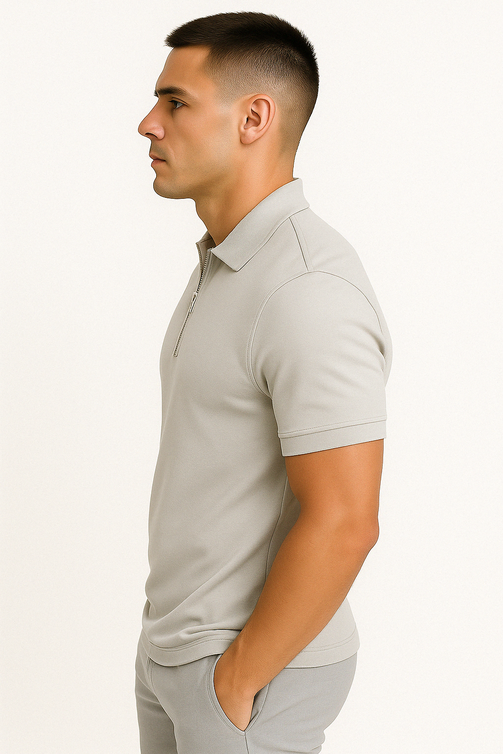 Lucente™ | Polo à Col Zippé