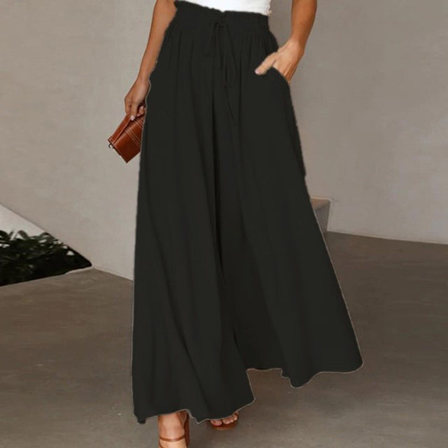 Pantalons Casual Avec Jambes Larges