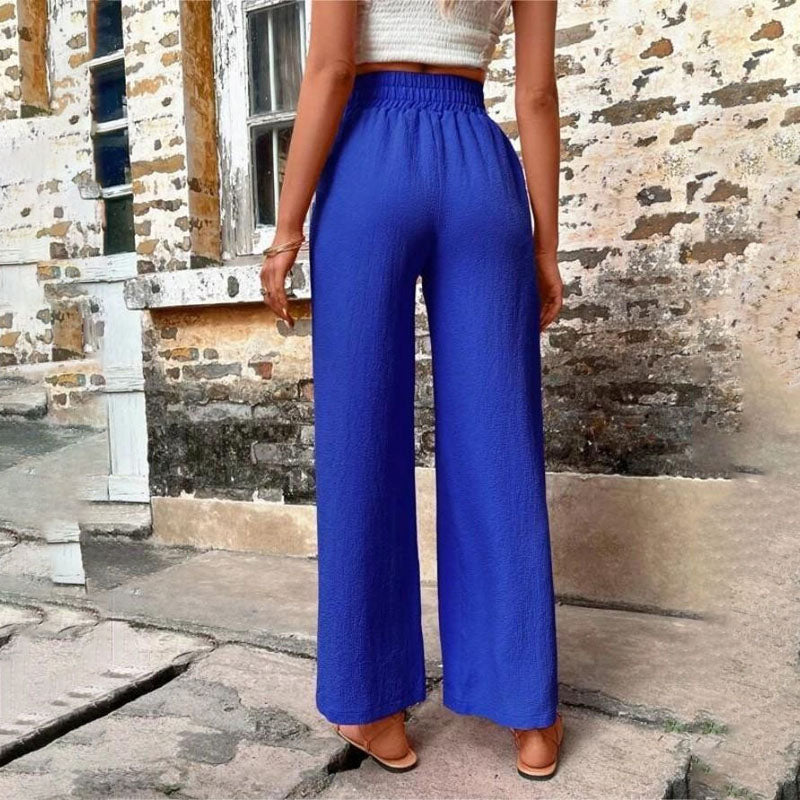 Pantalons Uni Couleur Décontractés