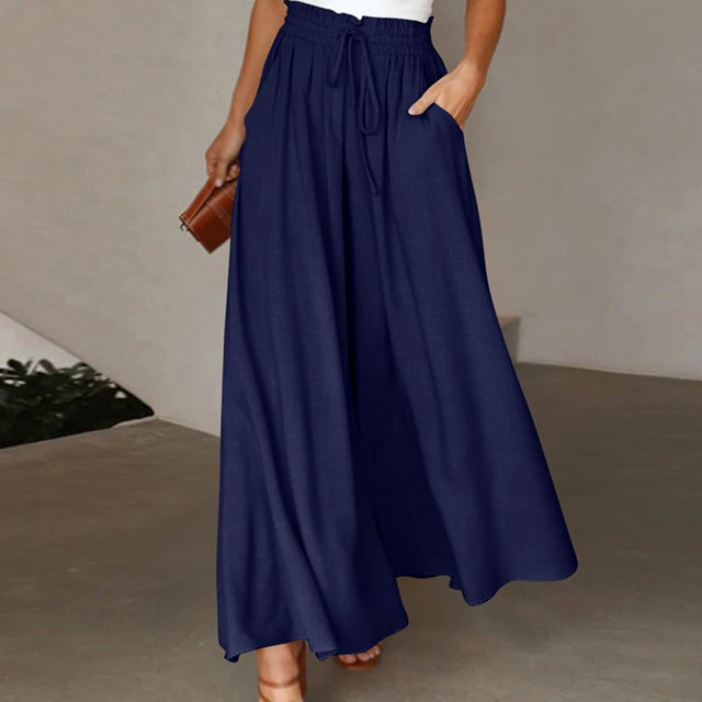Pantalons Casual Avec Jambes Larges