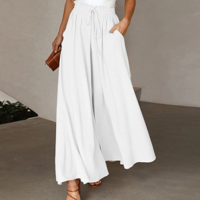 Pantalons Casual Avec Jambes Larges