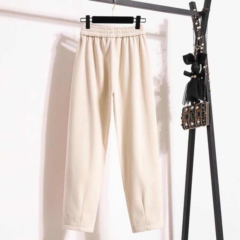 Pantalons Chauds de Couleur Unie