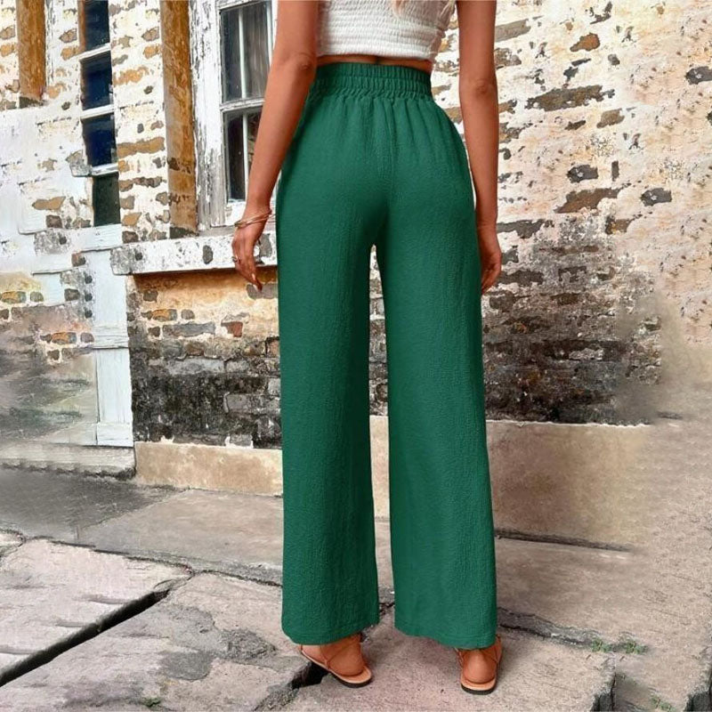 Pantalons Uni Couleur Décontractés