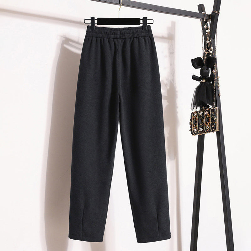 Pantalons Chauds de Couleur Unie