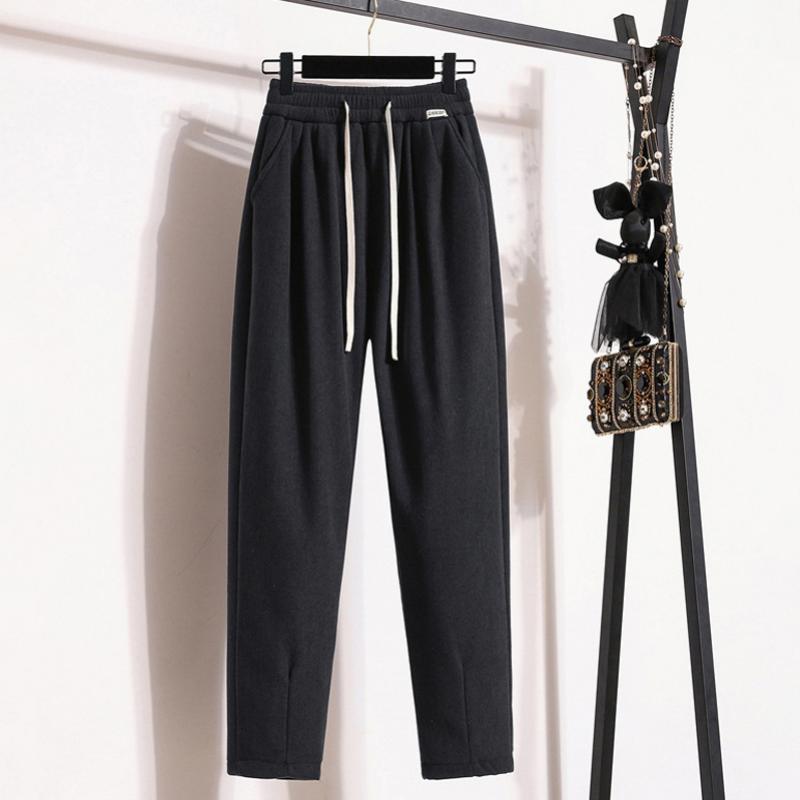 Pantalons Chauds de Couleur Unie
