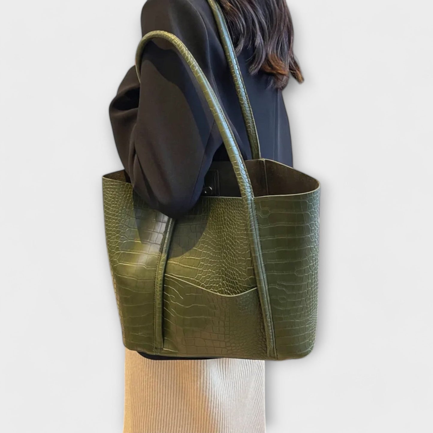 Sac à bandoulière vintage RL en simili cuir - Élégant et fonctionnel pour un usage quotidien