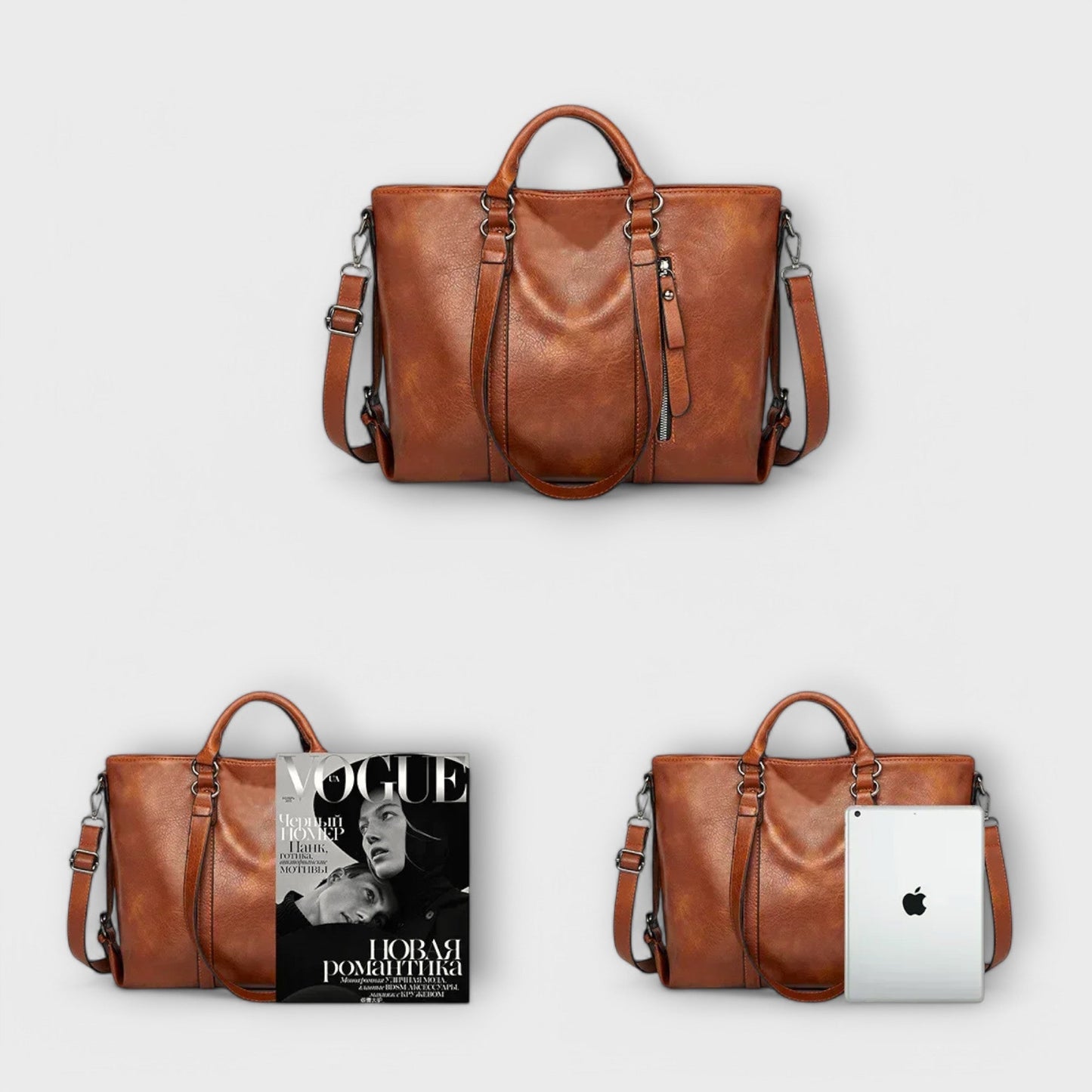 Sac en cuir Aurellia grand - Élégant et spacieux pour un usage quotidien