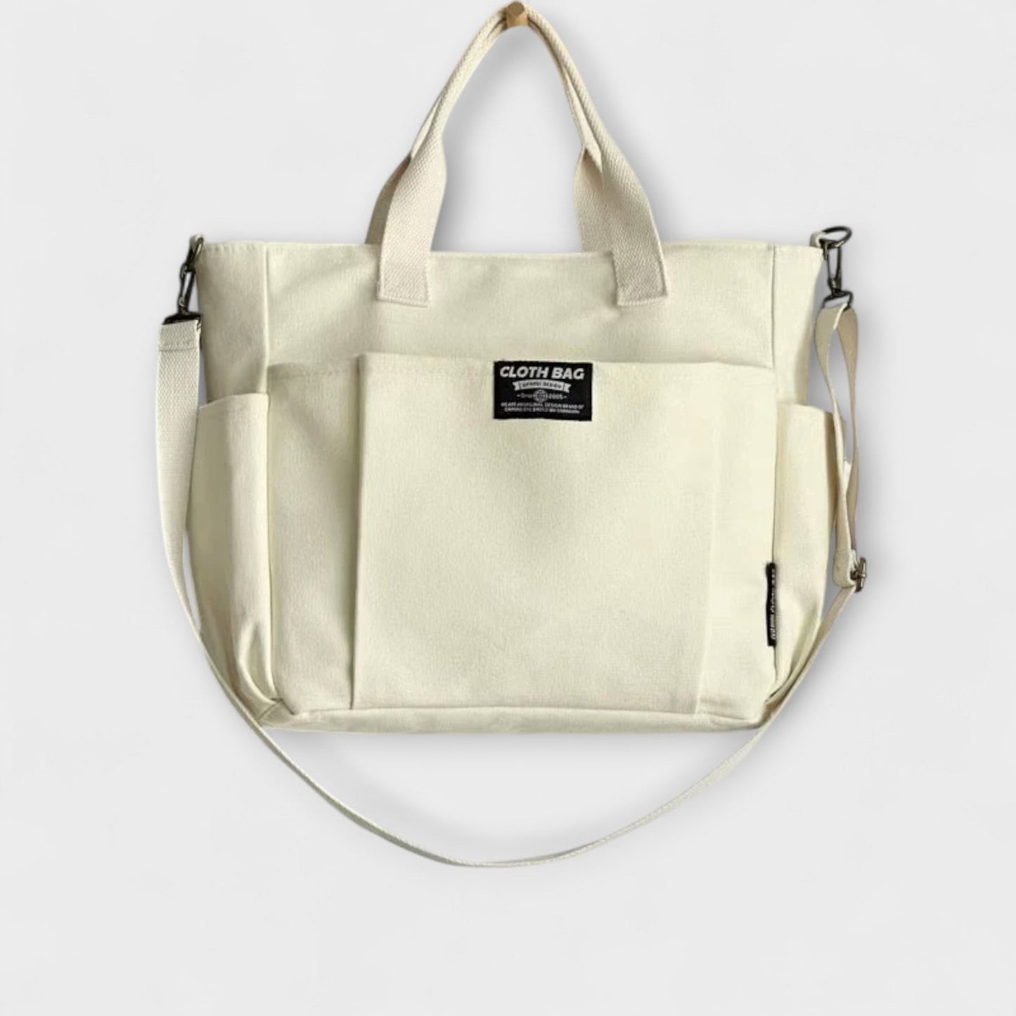 Sac à bandoulière en toile avec bandoulière réglable - Spacieux et durable pour le travail ou l'école