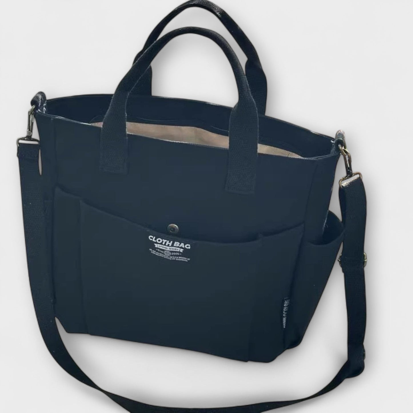 Sac à bandoulière en toile avec bandoulière réglable - Spacieux et durable pour le travail ou l'école