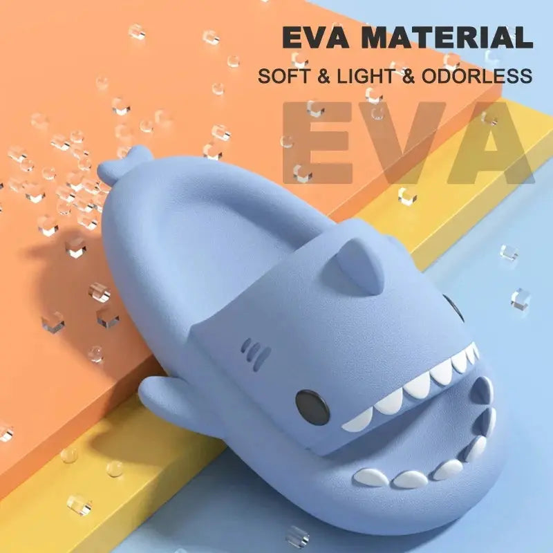 VoetVibe Tongs Unisexes en EVA avec Motif Requin - Sandales Antidérapantes pour Plage et Piscine