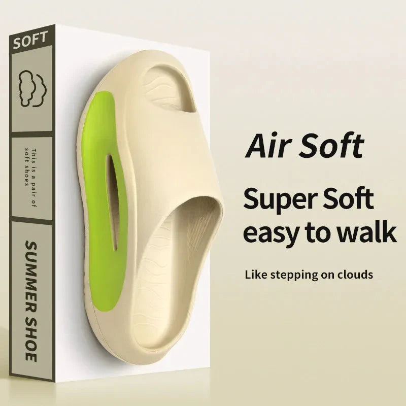 VoetVibe Chaussons Unisexes Antidérapants en EVA Doux pour Intérieur/Extérieur