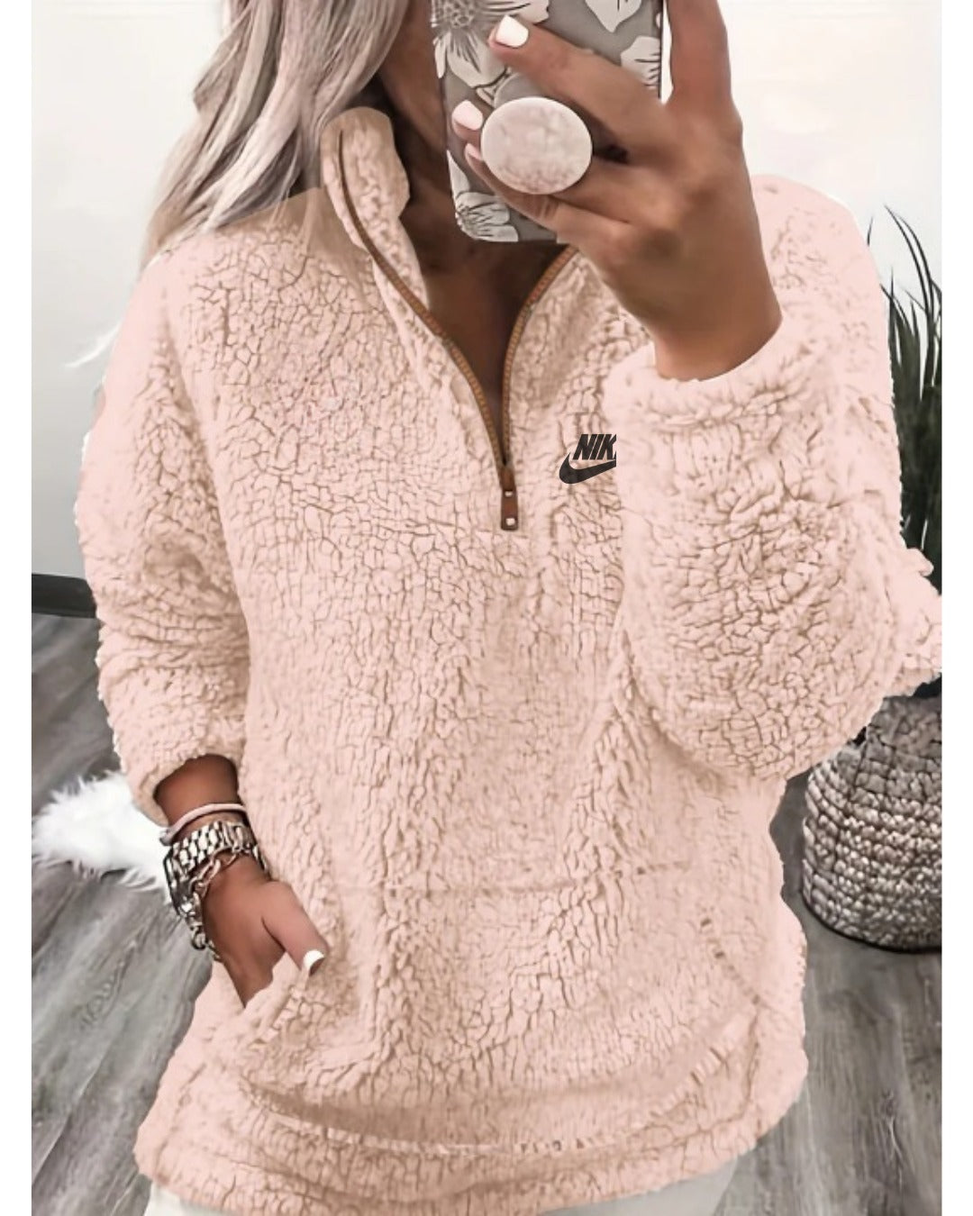 ✨ Sweat à zip Nk Teddy