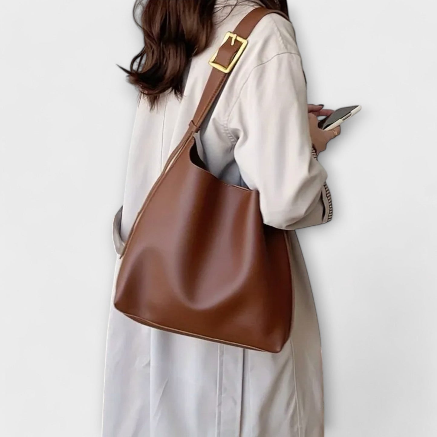 Aurellia - Sac à bandoulière élégant en cuir PU avec design polyvalent et espace pratique pour le travail et les loisirs