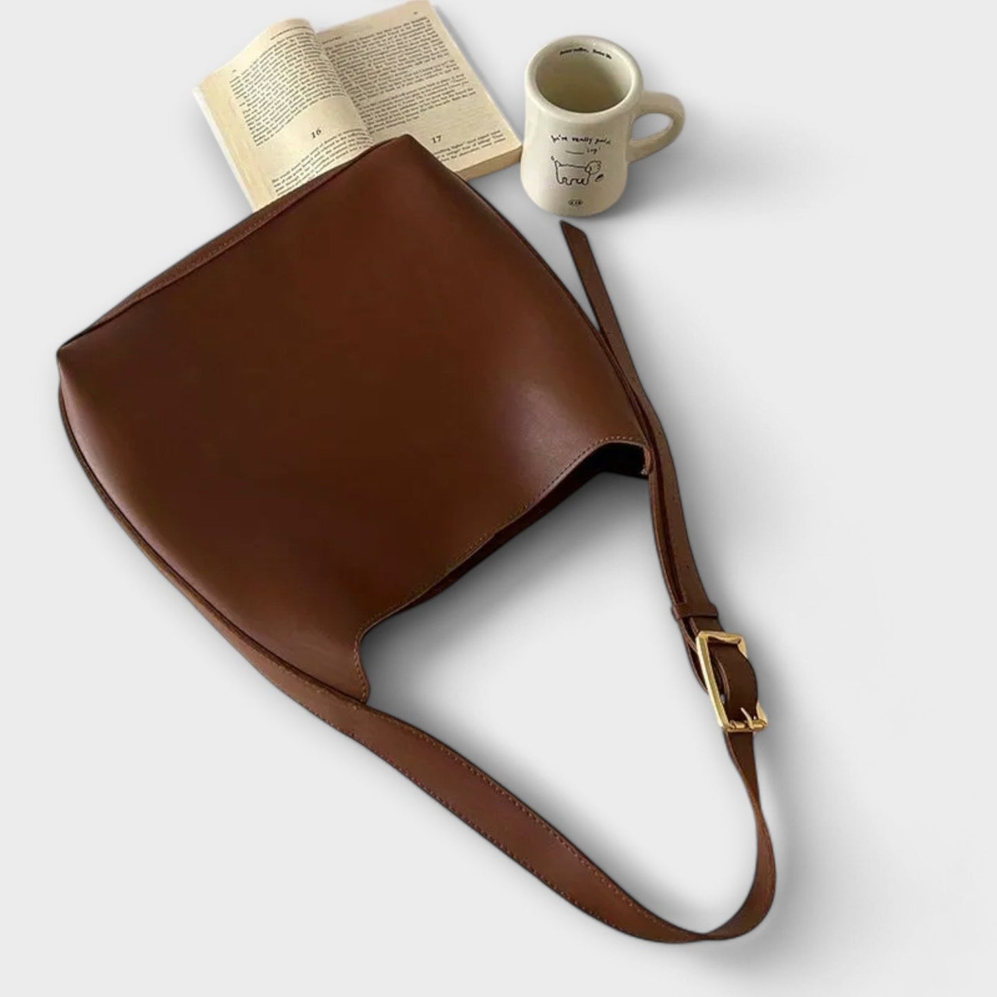 Aurellia - Sac à bandoulière élégant en cuir PU avec design polyvalent et espace pratique pour le travail et les loisirs