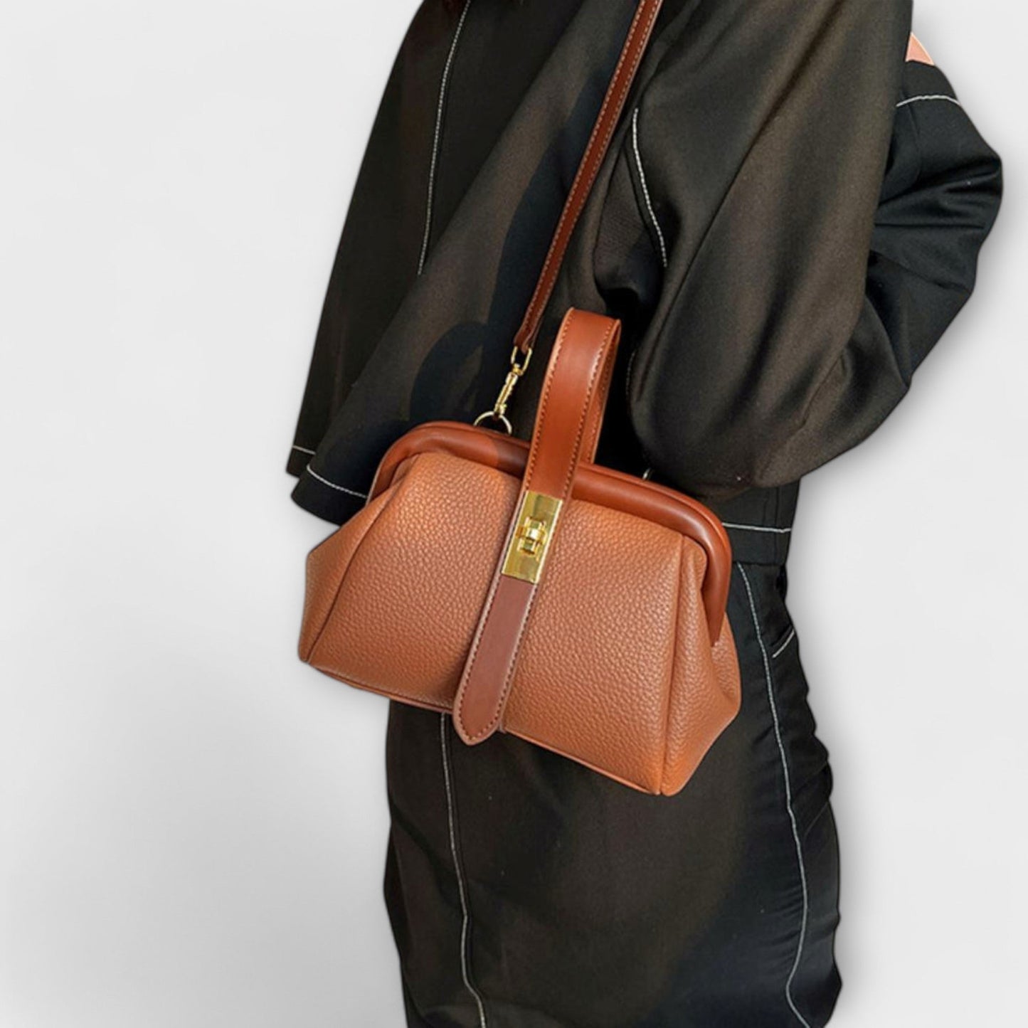 Sac à main rétro Aurellia - Design classique, intérieur spacieux, usage quotidien