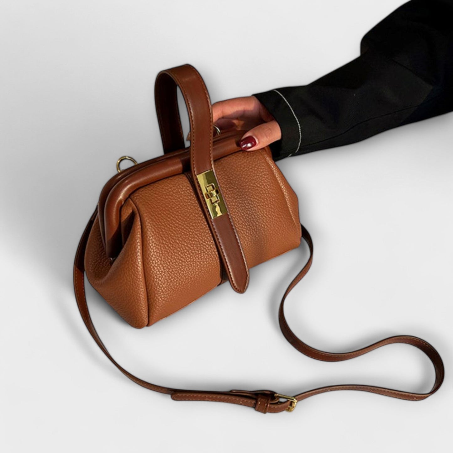 Sac à main rétro Aurellia - Design classique, intérieur spacieux, usage quotidien