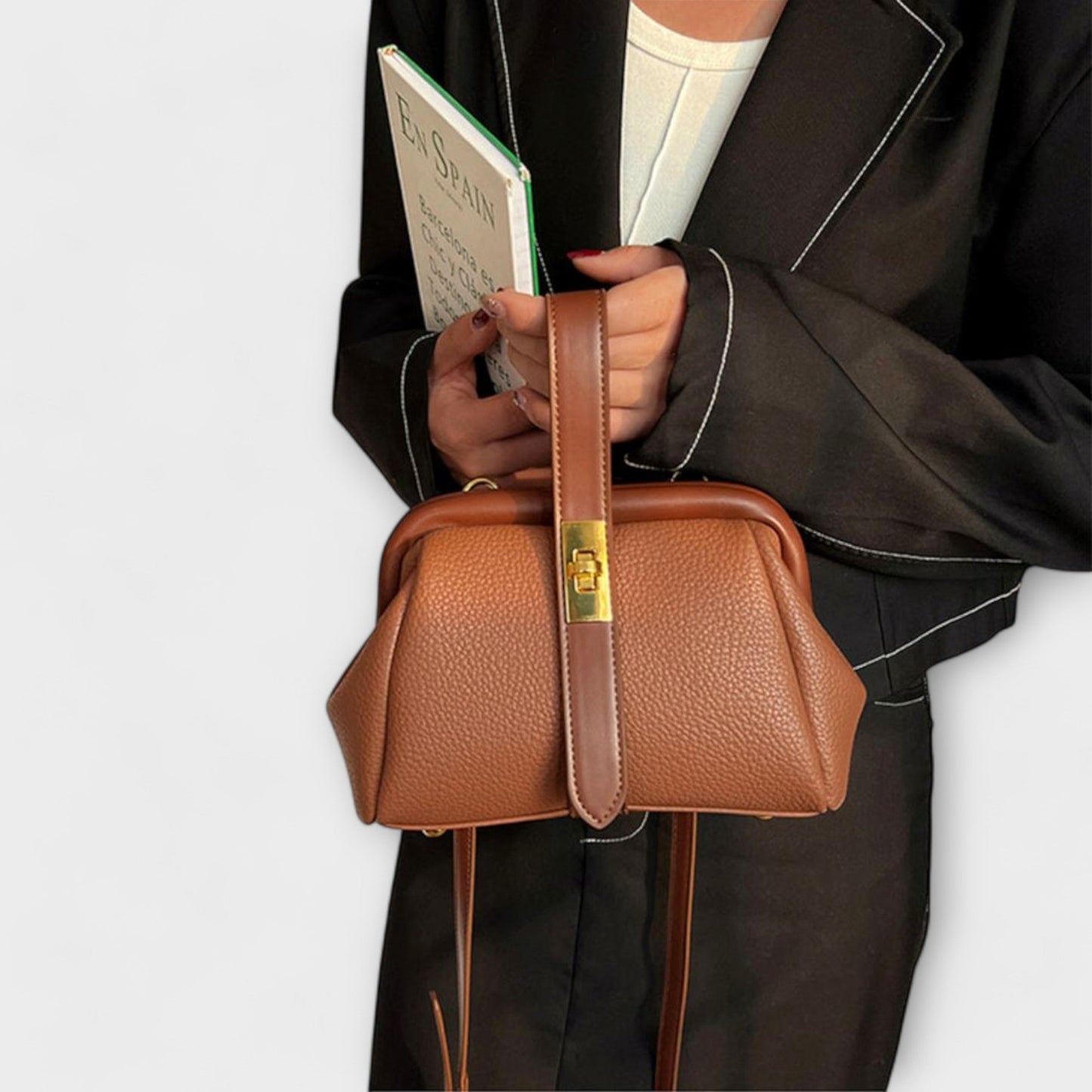 Sac à main rétro Aurellia - Design classique, intérieur spacieux, usage quotidien