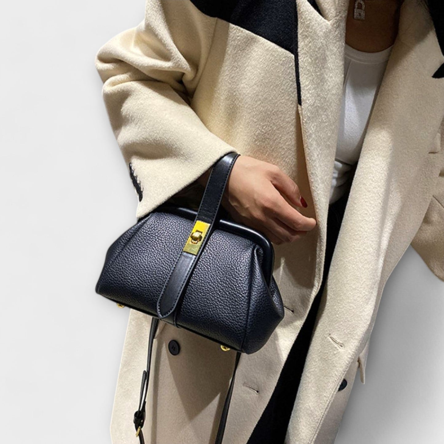 Sac à main rétro Aurellia - Design classique, intérieur spacieux, usage quotidien