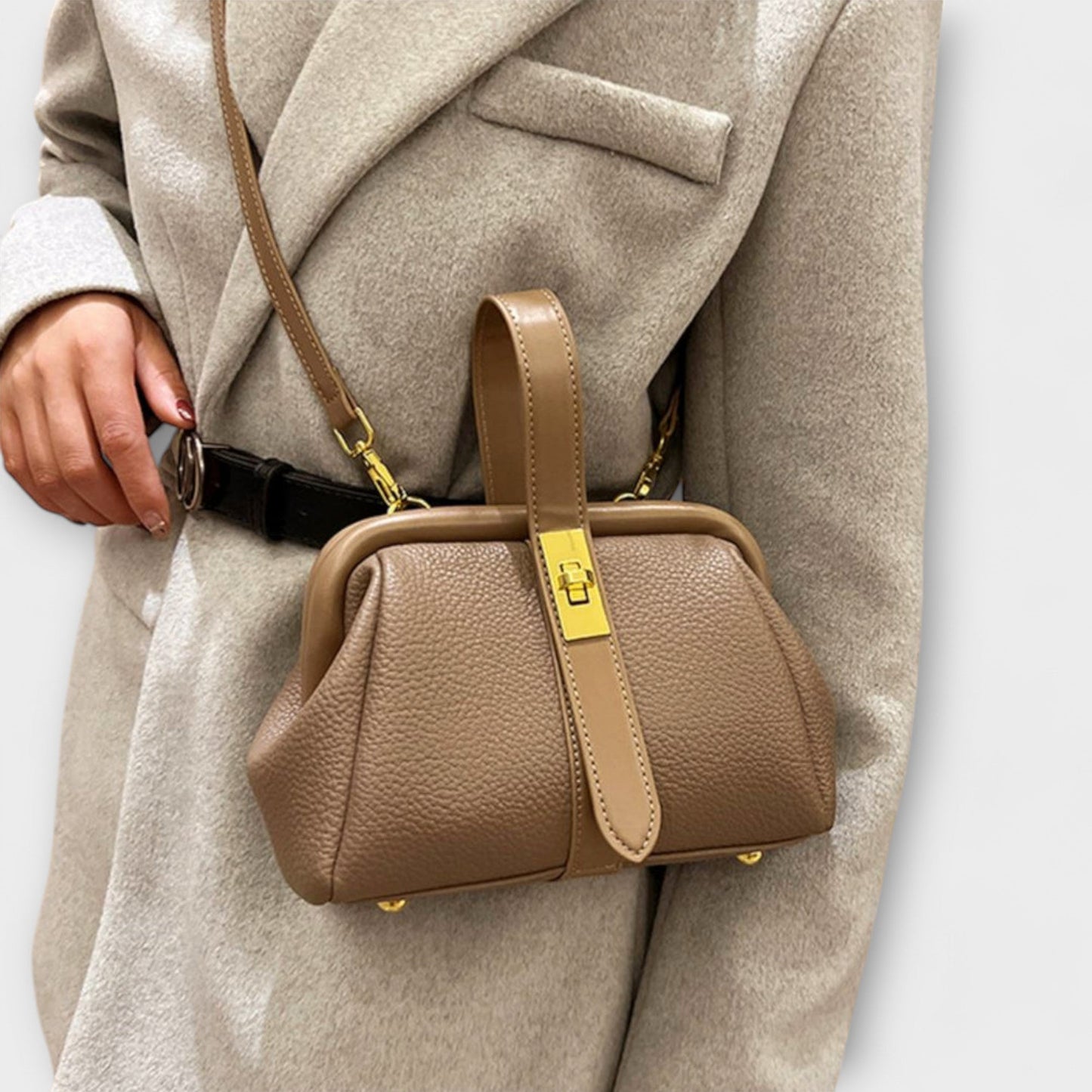 Sac à main rétro Aurellia - Design classique, intérieur spacieux, usage quotidien