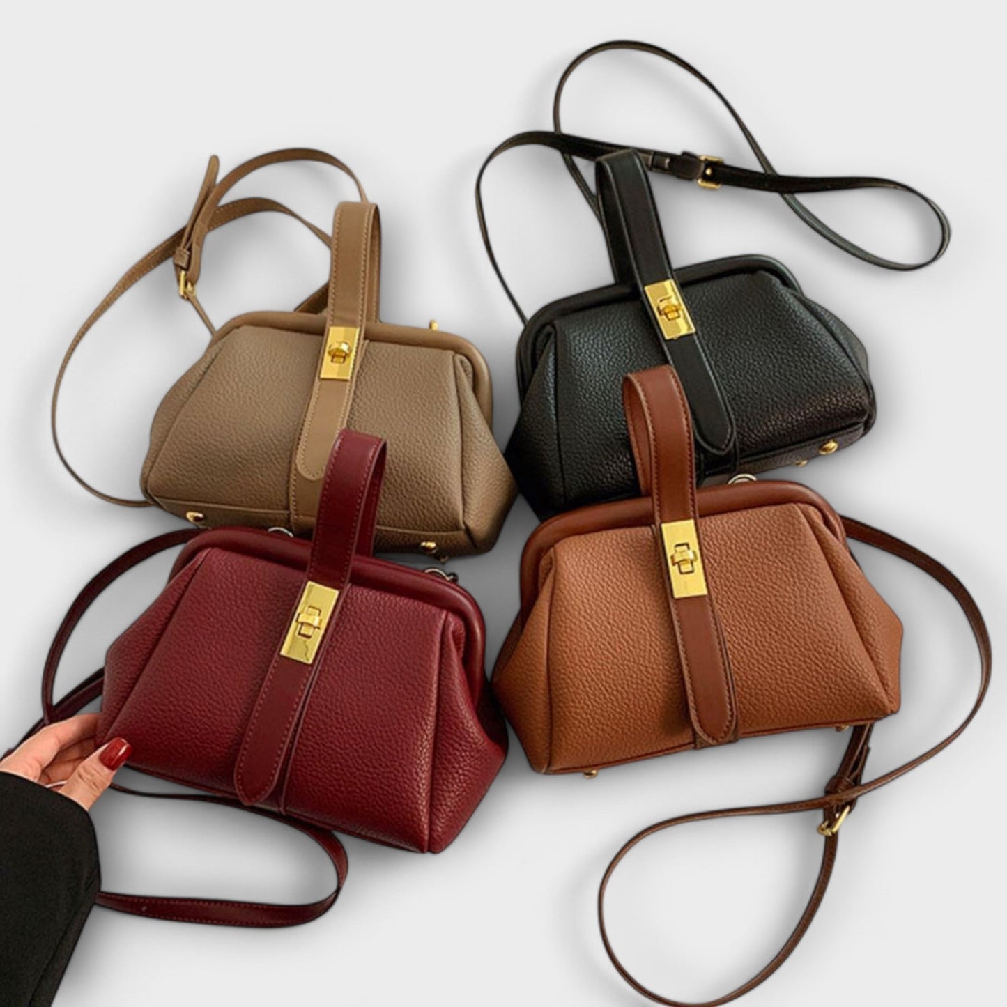 Sac à main rétro Aurellia - Design classique, intérieur spacieux, usage quotidien