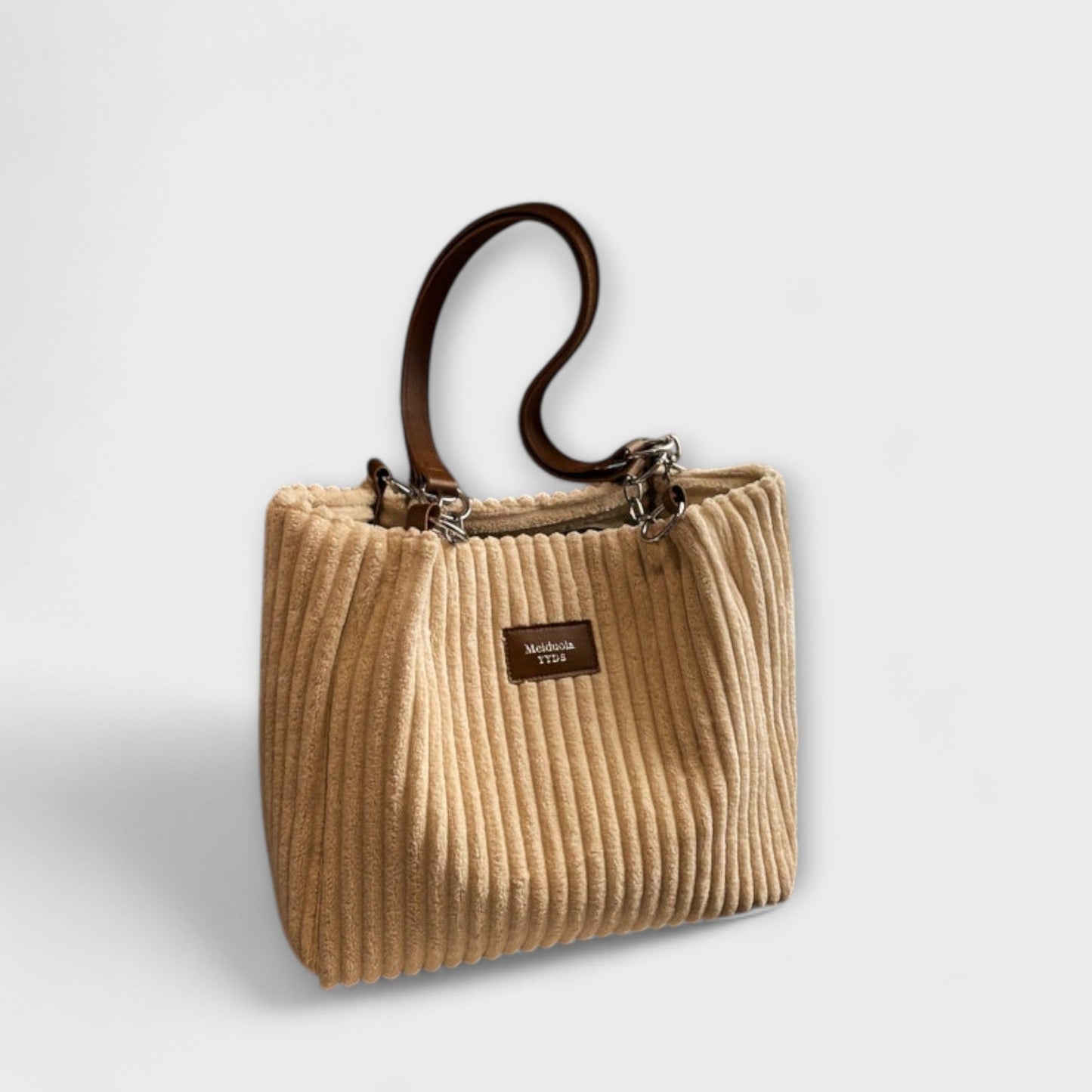 Sac à bandoulière Aurellia en corde douce - Bandoulière réglable, design spacieux, kaki